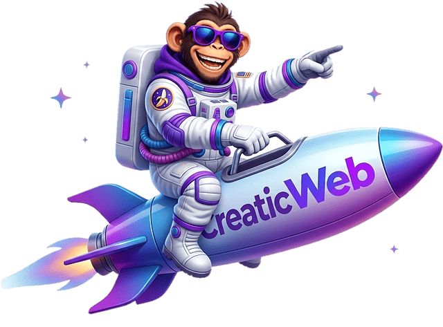 La fusée CreaticWeb pilotée par sa mascotte